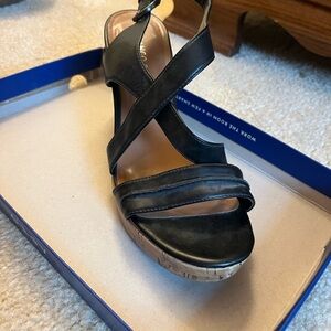 Women's Black Strappy Sandals